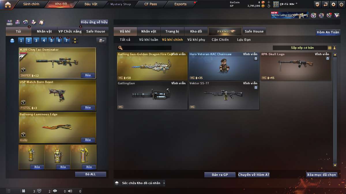 shop acc cf uy tin gia re